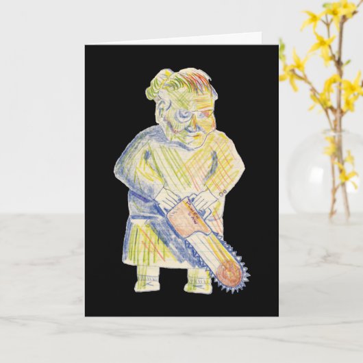 De oma wordt goed Kaart (Gele Bloem)