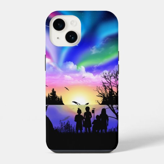 De omarming van de natuur iPhone hoesje (Achterkant)