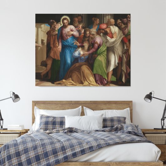 De ombouw van Mary Magdalene Canvas Afdruk (Insitu (Slaapkamer))