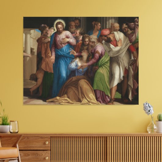 De ombouw van Mary Magdalene Canvas Afdruk (Insitu (Woonkamer))