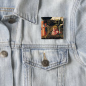 De ombouw van St. Augustine Vierkante Button 5,1 Cm (In situ)