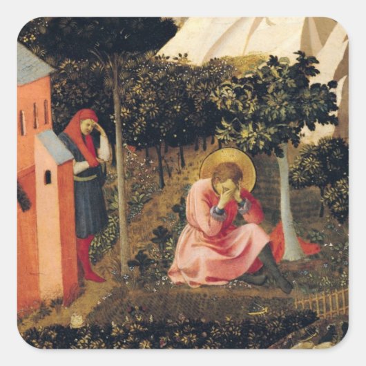 De ombouw van St. Augustine Vierkante Sticker (Voorkant)