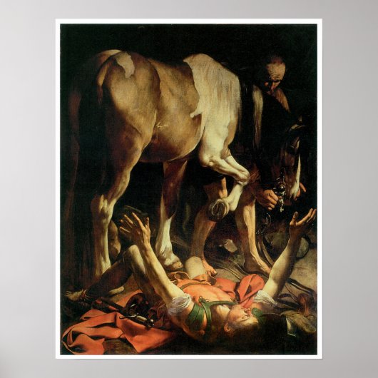De ombouw van St. Paul, Caravaggio Poster (Voorkant)