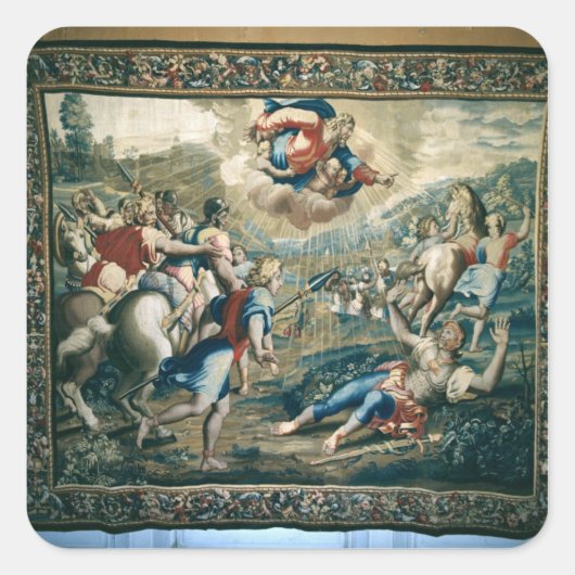 De ombouw van St. Paul Vierkante Sticker (Voorkant)