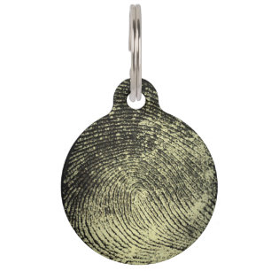 De omgekeerde Vingerafdruk van de Lijn Huisdierpenning