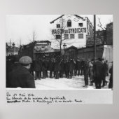 de omgeving van de Maison des Syndicats; Poster (Voorkant)