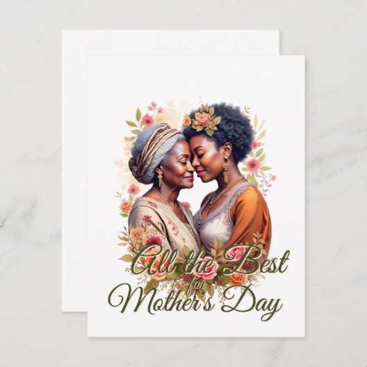 De omhelzing van een moeder - een tijdloze band in (Voorkant / Achterkant)