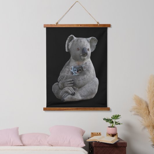 De omhelzing van een moeder hangend wandkleed (Slaapkamer)