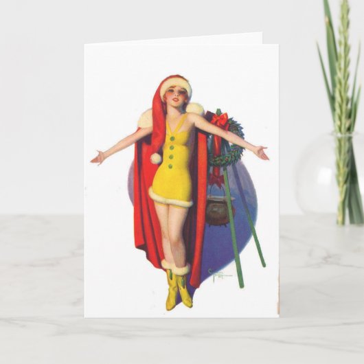 De Omhelzing van Kerstmis Feestdagen Kaart (Voorkant)