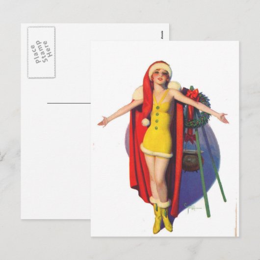 De Omhelzing van Kerstmis Feestdagenkaart (Voorkant / Achterkant)