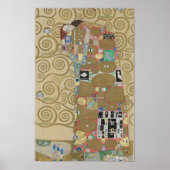 De omhelzing (vervulling) - Gustav Klimt | Stoclet Poster (Voorkant)