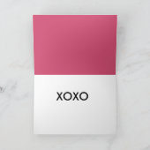 De Omhelzingen en de Kussen van Piggy Feestdagen Kaart (Binnen)