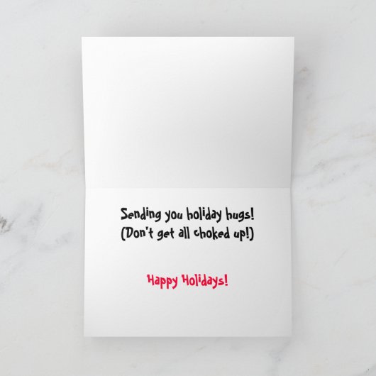 De Omhelzingen van de vakantie Feestdagen Kaart (Binnen)