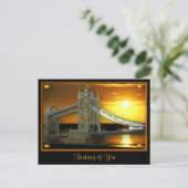 De omhulde Towerbrug Sunshine Briefkaart (Staand voorkant)