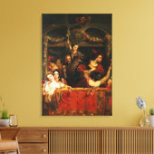 De omleiding van de Moccoletti - de laatste Gay Ma Canvas Afdruk (Insitu (Woonkamer))