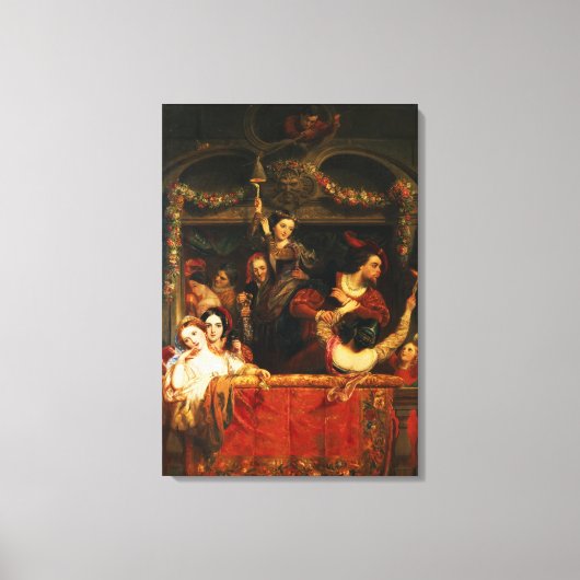 De omleiding van de Moccoletti - de laatste Gay Ma Canvas Afdruk (Voorkant)