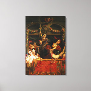 De omleiding van de Moccoletti - de laatste Gay Ma Canvas Afdruk