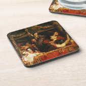 De omleiding van de Moccoletti - de laatste Gay Ma Drankjes Onderzetter (Linkerzijde)