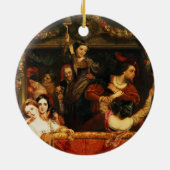 De omleiding van de Moccoletti - de laatste Gay Ma Keramisch Ornament (Achterkant)