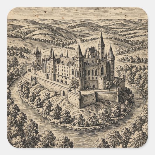 De Ommuurde Kroon Sticker (Voorkant)