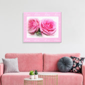 De Omslag van het Canvas van de liefde met Rozen Afdruk (Insitu (Woonkamer))