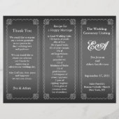 De omslag van het Programma van het huwelijk Class (Voorkant)