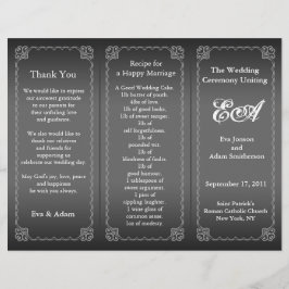 De omslag van het Programma van het huwelijk Class