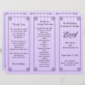 De omslag van het Programma van het huwelijk Klass (Voorkant / Achterkant)