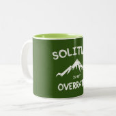 De omvang wordt niet overschat tweekleurige koffiemok (Voorkant links)