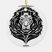 De onaanpasbare koning keramisch ornament (Voorkant)