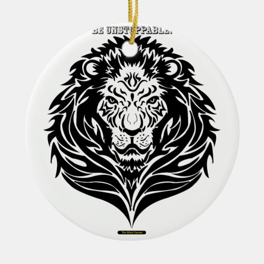 De onaanpasbare koning keramisch ornament (Voorkant)