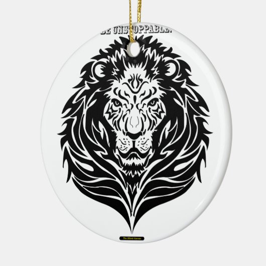 De onaanpasbare koning keramisch ornament (Links)