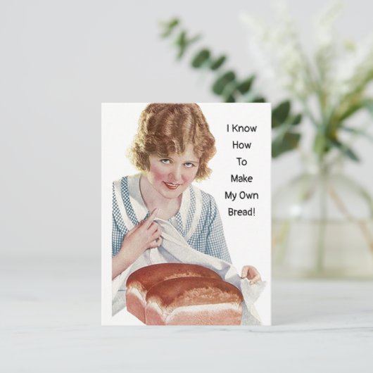 De onafhankelijke dame weet het hoe te om haar feestdagenkaart (Staand voorkant)