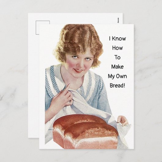 De onafhankelijke dame weet het hoe te om haar feestdagenkaart (Voorkant / Achterkant)