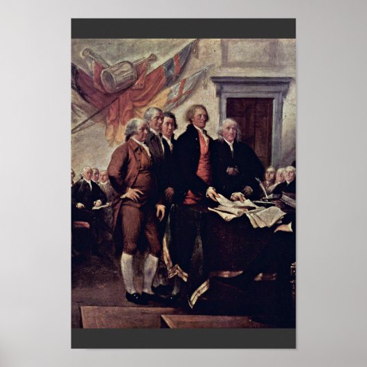 De onafhankelijkheidsverklaring door Trumbull Poster (Voorkant)