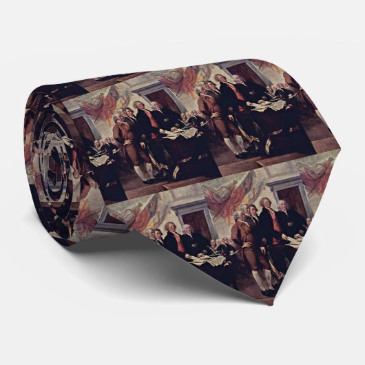 De onafhankelijkheidsverklaring door Trumbull Stropdas (Opgerold)