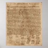 de onafhankelijkheidsverklaring poster (Voorkant)