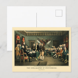 De onafhankelijkheidsverklaring van 1850, opnieuw  briefkaart
