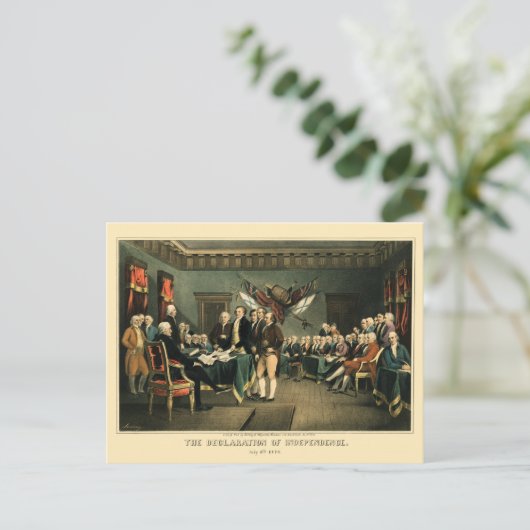 De onafhankelijkheidsverklaring van 1850, opnieuw  briefkaart (Staand voorkant)