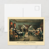De onafhankelijkheidsverklaring van 1850, opnieuw briefkaart (Voorkant / Achterkant)