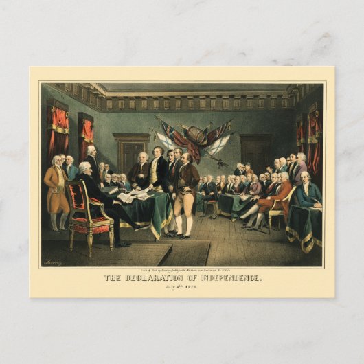De onafhankelijkheidsverklaring van 1850, opnieuw  briefkaart (Voorkant)