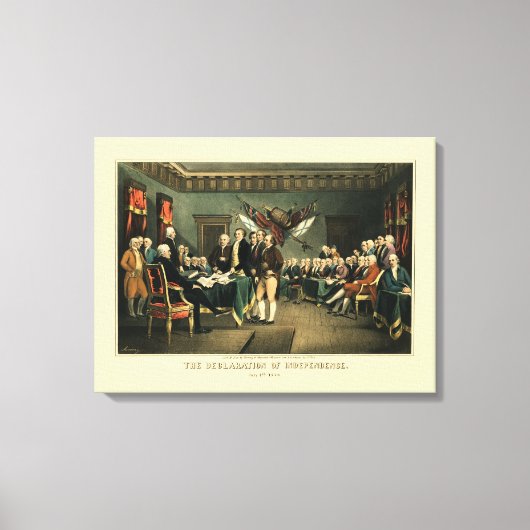 De onafhankelijkheidsverklaring van 1850, opnieuw  canvas afdruk (Voorkant)