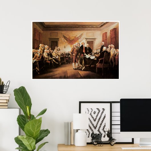 De onafhankelijkheidsverklaring van 4 juli 1776 poster (Thuiskantoor)