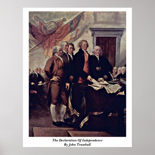 de onafhankelijkheidsverklaring van John Trumbull Poster (Voorkant)
