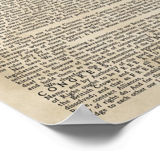 De onafhankelijkheidsverklaring van Poster (Hoek)