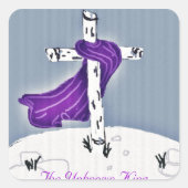 De onbekende koning vierkante sticker (Voorkant)