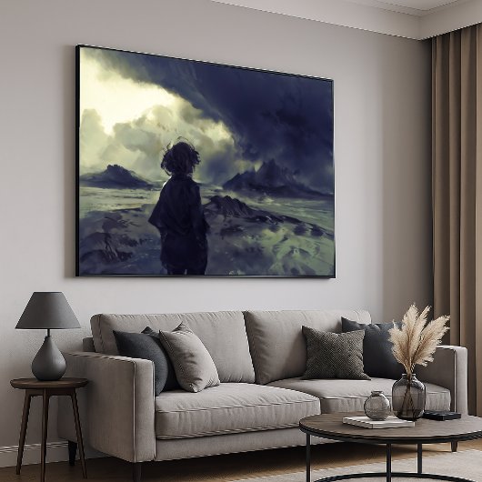 De onbekende reis - Monochrome impressionistische  Poster