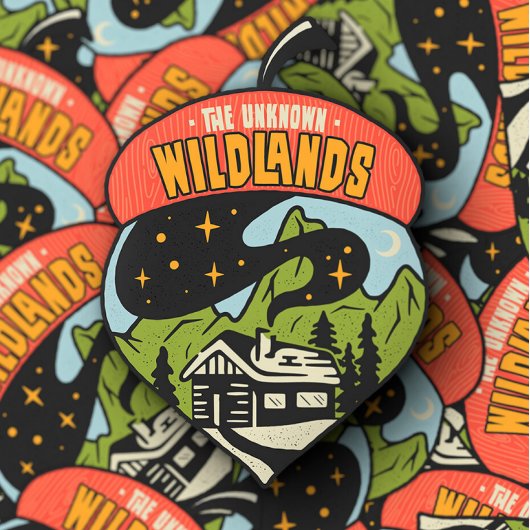 De onbekende Wildlands Camping | Afgesneden Sticke Sticker
