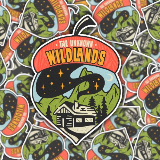 De onbekende Wildlands Camping | Afgesneden Sticke Sticker
