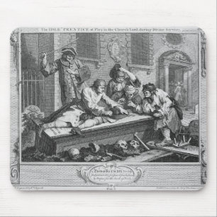 De onbelaste 'Prentice in Play in Church Yard' Muismat